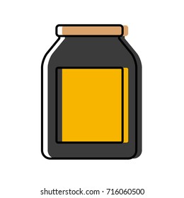 Empty glass bottle