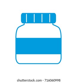 Empty glass bottle