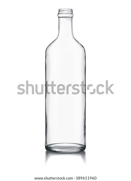 Download Empty Glass Bottle Mockup Change Color Stock Vector Royalty Free 389611960