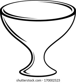 empty glass bowl