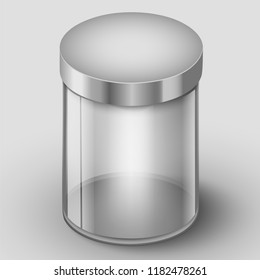 Empty glass cylinder