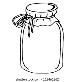 Empty Glass Jar Vector Illustration Glass Stock Vector (Royalty Free ...