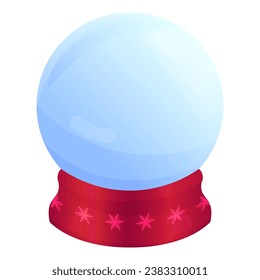 Vidrio vacío en el globo. Vector. Feliz Navidad y Feliz Año Nuevo.