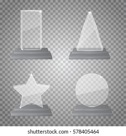 empty glass trophy