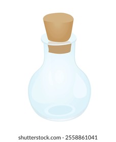 Empty glass ware. vector illustration