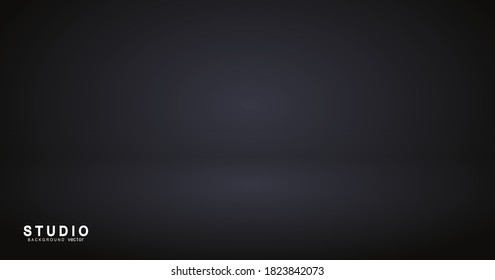Empty gradient studio room background. backdrop lit interior with copyspace for your creative project, Vector illustration EPS 10