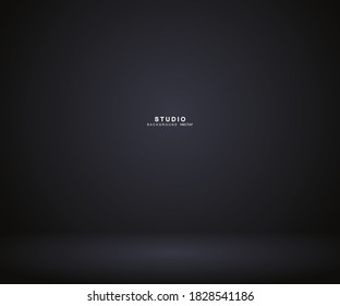 Empty gradient studio room background. backdrop light interior with copyspace for your creative project, Vector illustration EPS 10