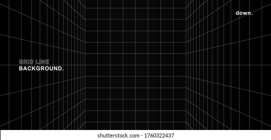 Empty the gray background vertical slits with the white square color surface. Cyber ​​network technology. banners, covers, terrain, sci-fi, picture frames, and related background.