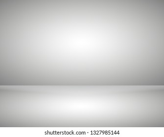 Empty gray color product showcase. Studio room background. Used as background for display your product, Vector