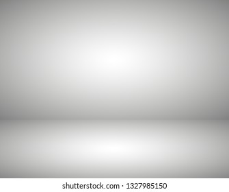 Empty gray color product showcase. Studio room background. Used as background for display your product, Vector