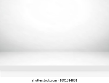 Empty Gray Color Studio Room Background Stock Vector (Royalty Free ...