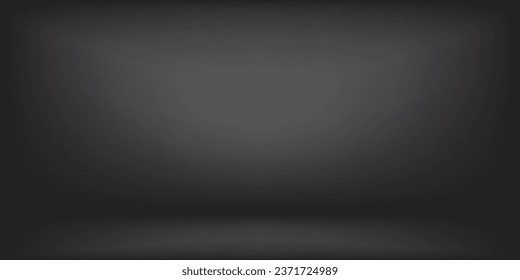 Empty gray display products ,room, Interior  backgrounds gradient vector illustration
