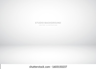 Empty gray studio abstract background and spotlight effect  Product showcase backdrop 