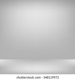 Empty gray studio backdrop Interior  in Vector EPS 10