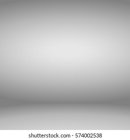 Empty gray studio room background. Vector illustration