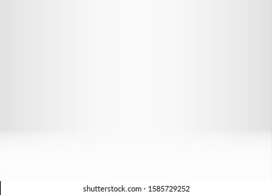 Empty gray studio room, used as background for display your products