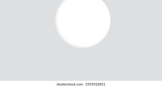 Empty gray studio room, used as background for display your products. Blank badge mockup. 3d illustration on gray background