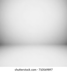 Empty gray studio room, used as background for display your products - Vector