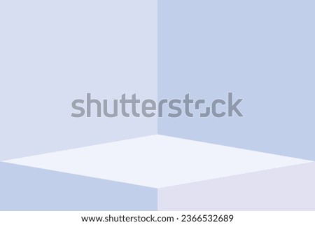 Empty gray studio table room and light backgound. 3d product display