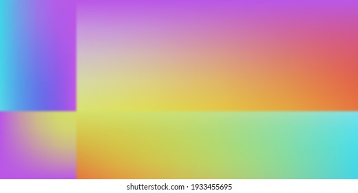 Fondo de moda verde vacío. Ilustración de las pantallas de malla gradiente rosa del arcoiris brillante. Fondo Vivid Pastel Yellow Smooth Surface. Superficie violeta morada de neón suave color agua colorida.
