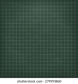 Empty green checked blackboard. Eps 10 vector file.