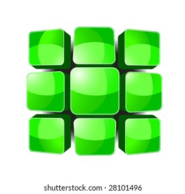 empty green keyboard