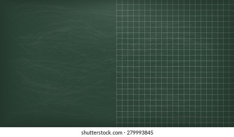 Empty green school board. Eps 10 vector file.