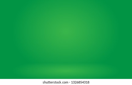 Empty Green Studio well use as background,backdrop,digital template