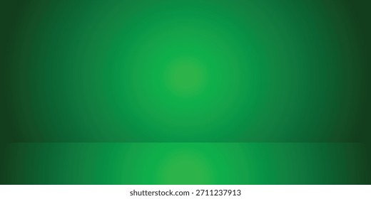 Empty Green Studio well use as background,website template,frame