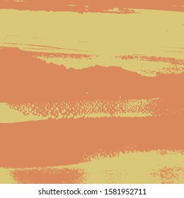 Empty grunge yellow color background. Distressed Orange Color Texture with peeled paint and scratches. EPS10 vector
