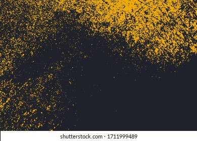 Empty grunge yellow color background. Distressed Orange Color Texture with peeled paint and scratches. EPS10 vector