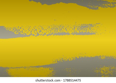 Empty grunge yellow color background. Distressed Orange Color Patina Texture with peeled paint and scratches. EPS10 vector