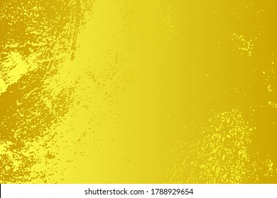 Empty grunge yellow color background. Distressed Orange Color Patina Texture with peeled paint and scratches. EPS10 vector