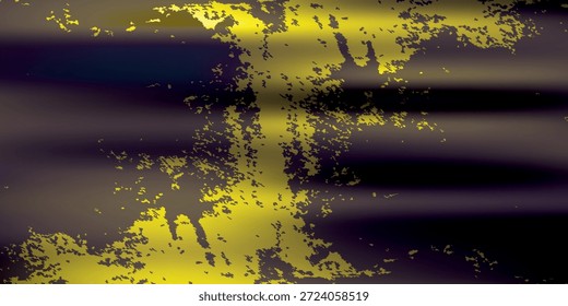 Fondo de color amarillo grunge vacío. Textura de pátina de color naranja afligido con pintura pelada y arañazos. Vector EPS10