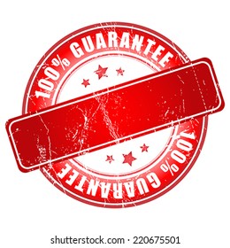 Empty Guarantee stamp.  Vector illustration.