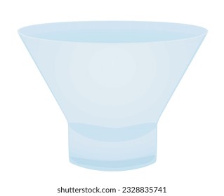 Empty ice cream bowl. vector