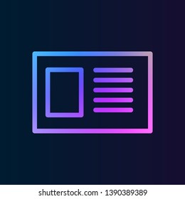 empty identification card nolan icon. Simple thin line, outline vector of web icons for UI and UX, website or mobile application