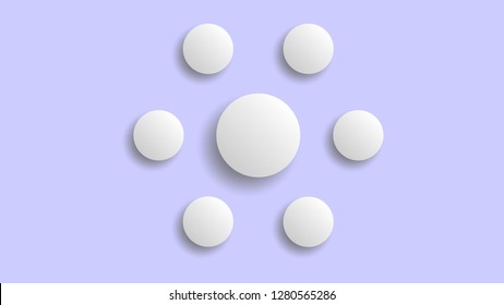 Empty infographic blank template vector design