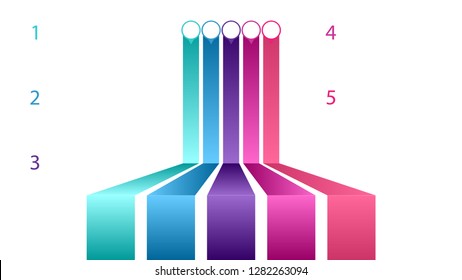 Empty infographic blank template vector design