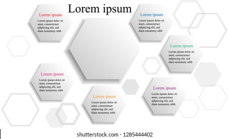 Empty infographic blank template vector design.