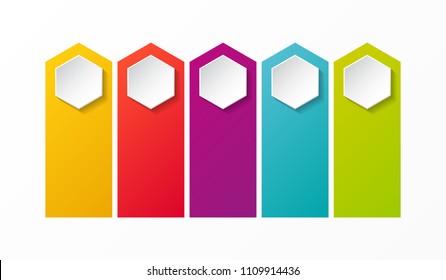 Empty infographic template with copyspace. Vector.