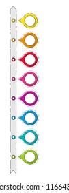Empty infographic template with hand drawn elements. Vector.