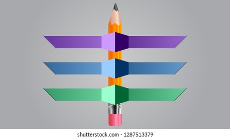 Empty infographics template vector design