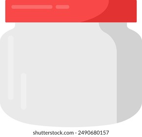 Frasco Vacío Con Tapa De Ilustración vectorial