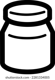 Empty jar (the lid is white and the contents are PNG transparent)