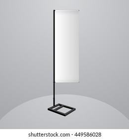 Empty J-Flag for Design. Vector Illustration