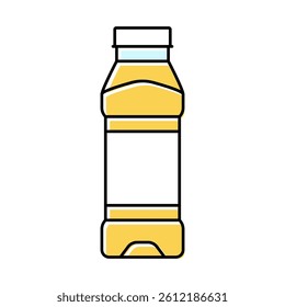 empty juice plastic bottle color icon vector. empty juice plastic bottle sign. isolated symbol illustration