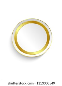 Empty label round sticker
