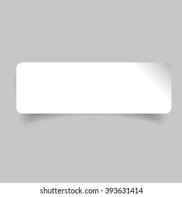 Empty label stickers set