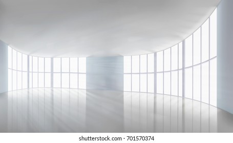 Empty Large Hall Vector Illustration Stock Vector (Royalty Free ...